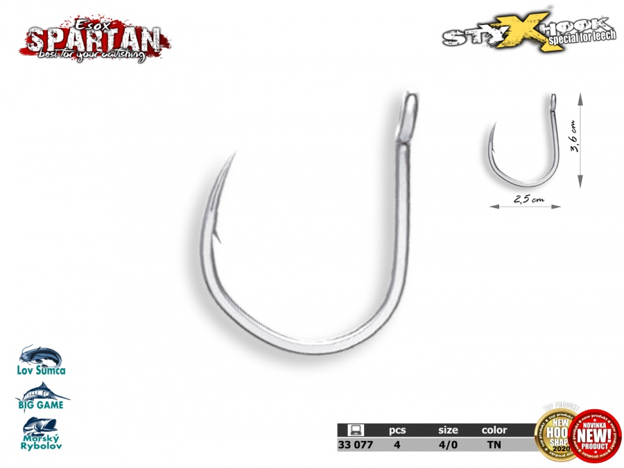 ESOX Spartan STYX Hook 4/0