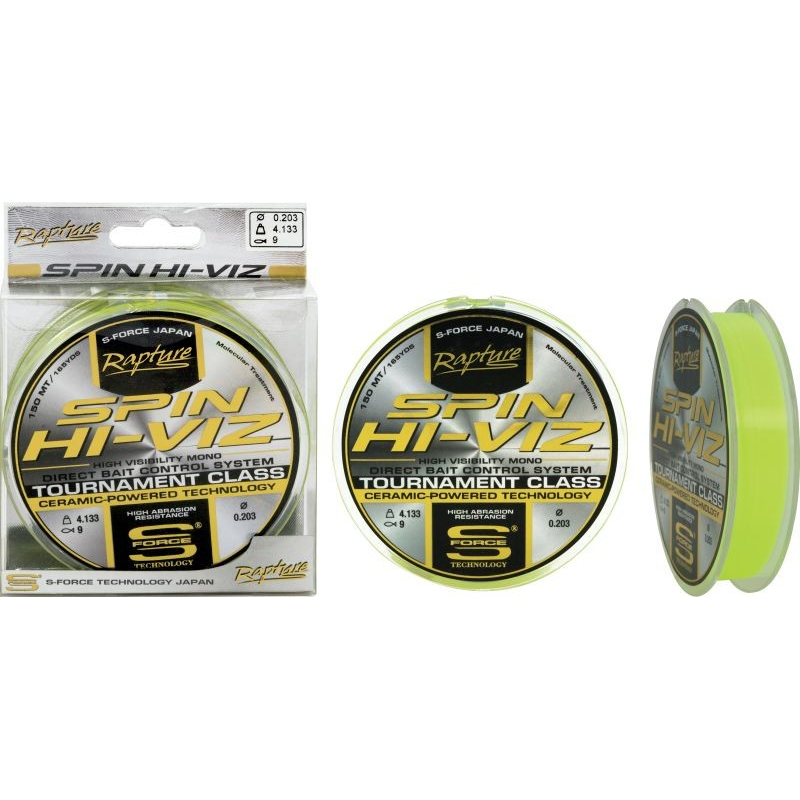 TRABUCCO vlasec RAPTURE SPIN HI-VIZ 150 m