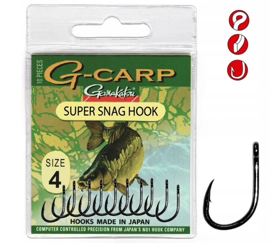 GAMAKATSU háčik G-Carp SUPER SNAG HOOK