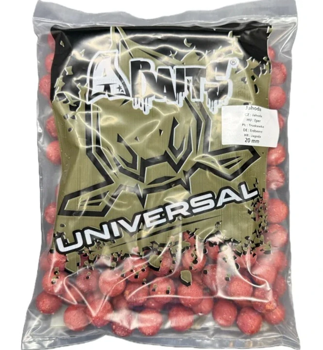 ABAITS boilies UNIVERSAL 1 kg JAHODA
