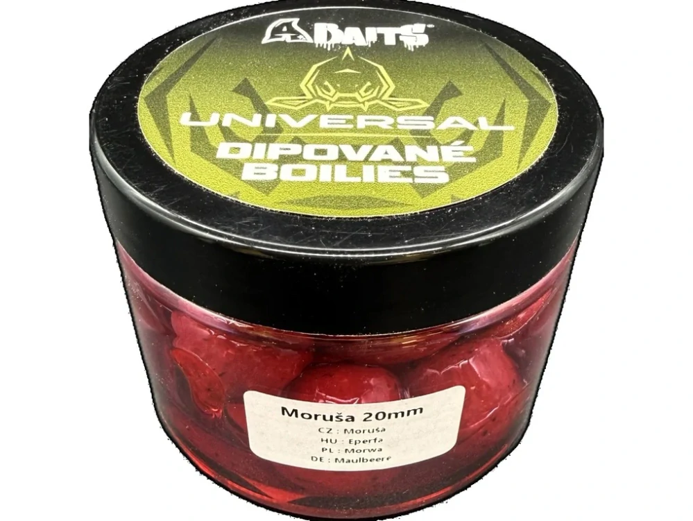 ABAITS dipované boilies Universal MORUŠA 150 g