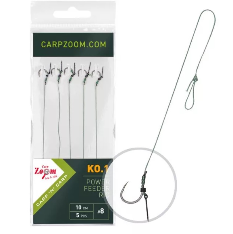 CARPZOOM nadväzec POWER FEEDER  KO.1 č.10 / 5 ks