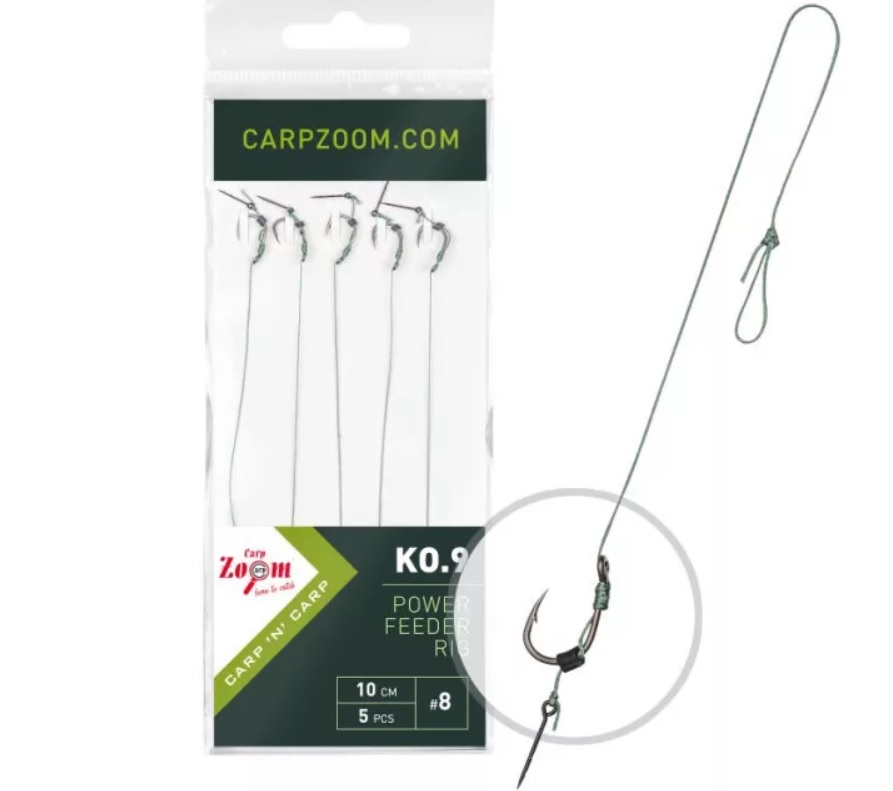 CARPZOOM nadväzec POWER FEEDER  KO.9 č.6 / 5 ks