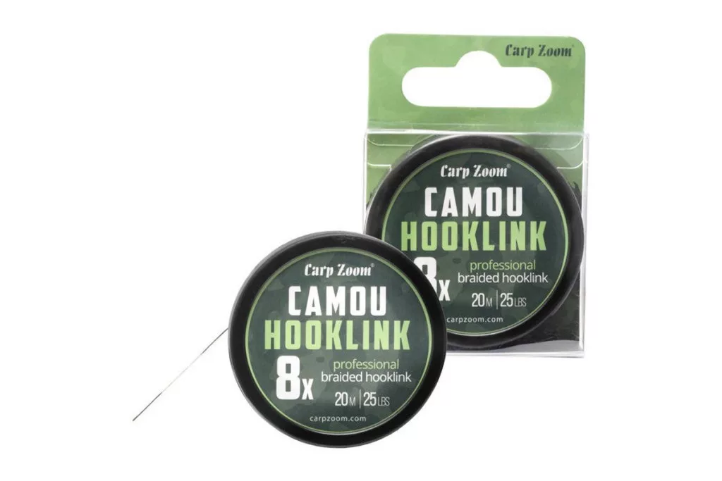 CARP ZOOM nadväzcová šnúrka CAMOU HOOKLINE 8X