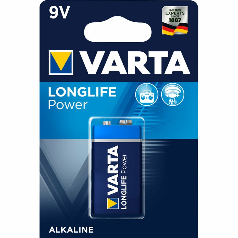 VARTA Longlife Power 9V alkalická batéria 1ks
