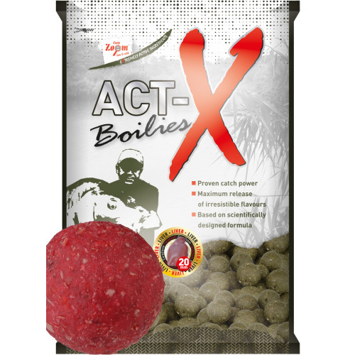 CARP ZOOM boilies ACT-X 20 mm JAHODA