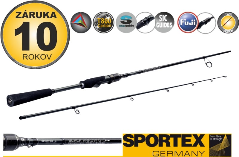 SPORTEX prút Black Arrow G-3 ULR 180 cm / 0,5 - 7g