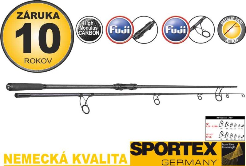 SPORTEX prút Impressive Carp 3,6 m / 3,0 lb