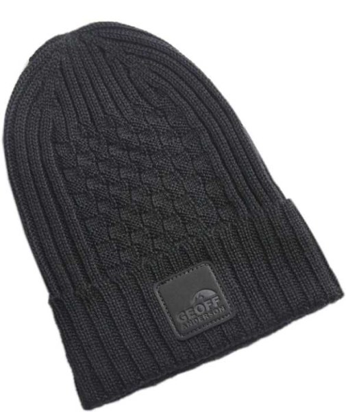 GEOFF ANDERSON čiapka WIZZWOOL ULF BEANIE čierna