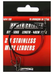 SPRO Stainless PC WIRE LEADERS 40 cm / 16 kg
