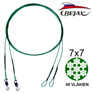 BEJAX oceľové lanko 60 cm / 15 kg