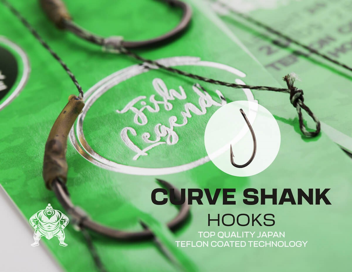ZFISH nadväzec CURVE SHANK CARP Rig č.2