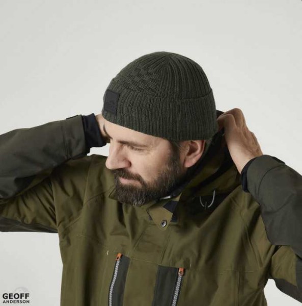 GEOFF ANDERSON čiapka WIZZWOOL ULF BEANIE zelená