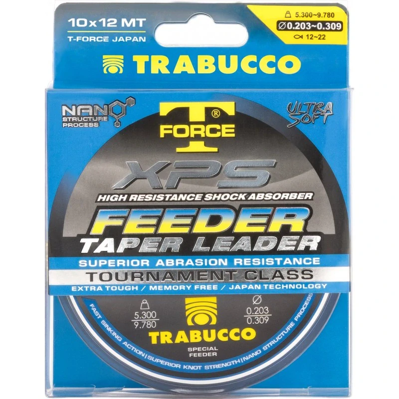 TRABUCCO vlasec XPS FEEDER TAPER LEADER 0,25 mm-0,35 mm