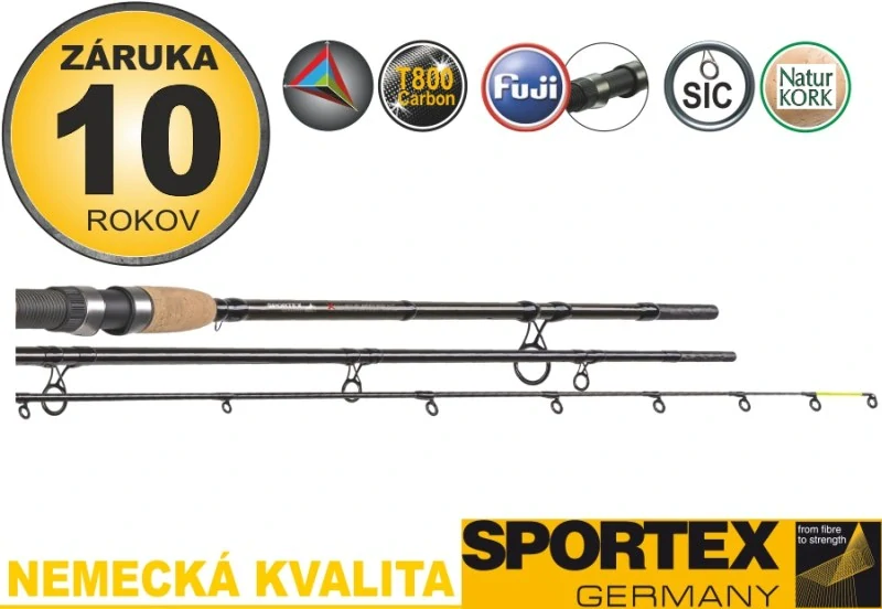 SPORTEX prút Xclusive NT Medium Feeder 390cm / 90-160g