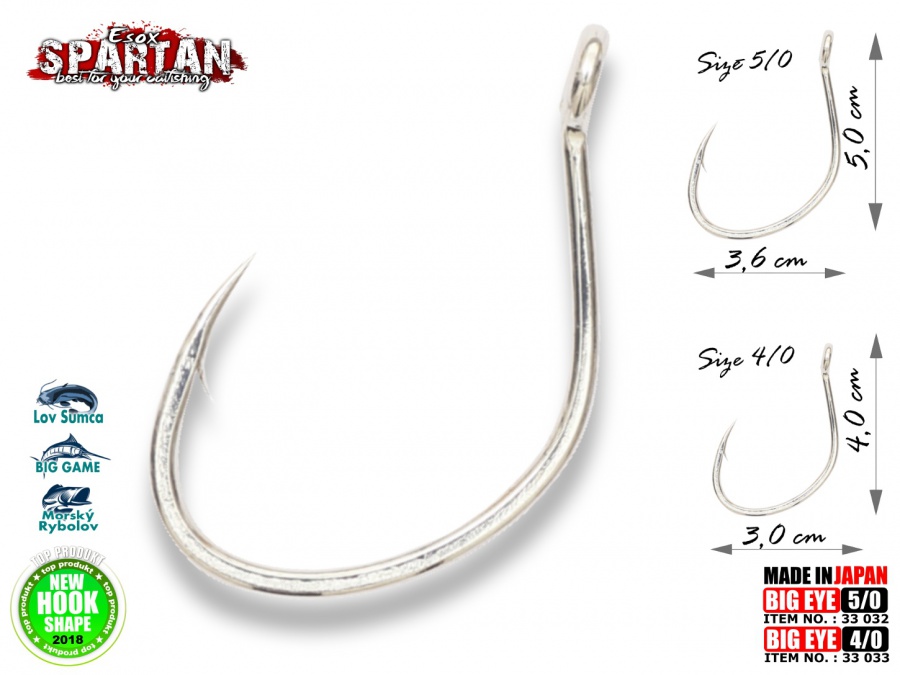 ESOX Spartan Big Eye Hook