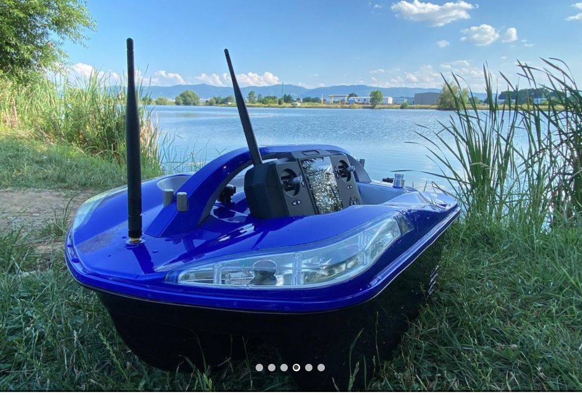 STARS BAIT Boats Loďka TRIMARÁN s GPS a sonarom MODRÁ