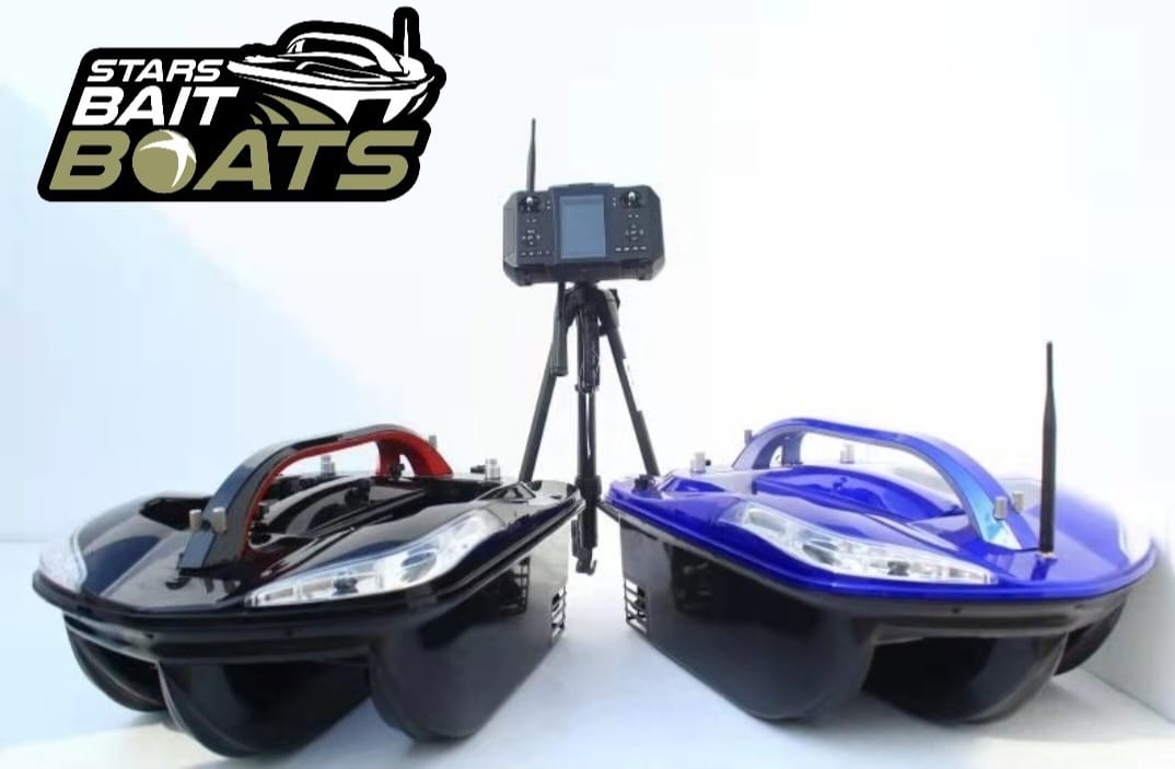 STARS BAIT Boats Loďka TRIMARÁN s GPS a sonarom MODRÁ