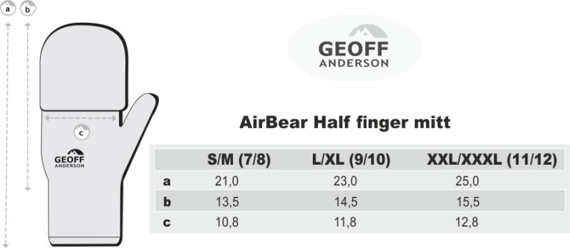 GEOFF ANDERSON rukavice AIRBEAR 