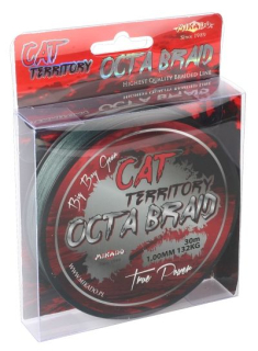 MIKADO Sumcová nadväzcová šnúra CAT TERRITORY OCTA BRAID 1.2 GREEN 30M